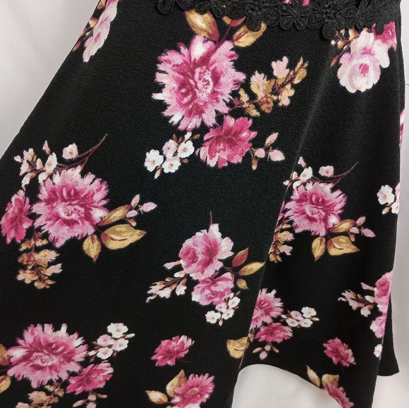 2/$30 No Boundaries Barbiecore Elegant Black and Pink Mini Dress (#216) - Picture 8 of 11